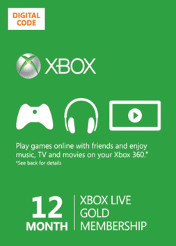 Xbox Live 12 Måneder Gold (Xbox One)